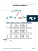 6.2.2.4 Packet Tracer - Configuring Basic EIGRP With IPv4 Instructions