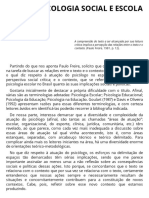 Textos Psicologia Social e Escola