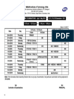 1_ SEE - Time Table - 2017-2018 - II to VIII Sem - Tentative