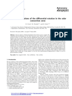 Covas E. 2001 - Dynamical Variations of The Differential Rotation in The Solar Convection Zone