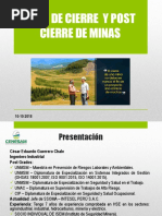 Capacitacion - Plan de Cierre de Minas