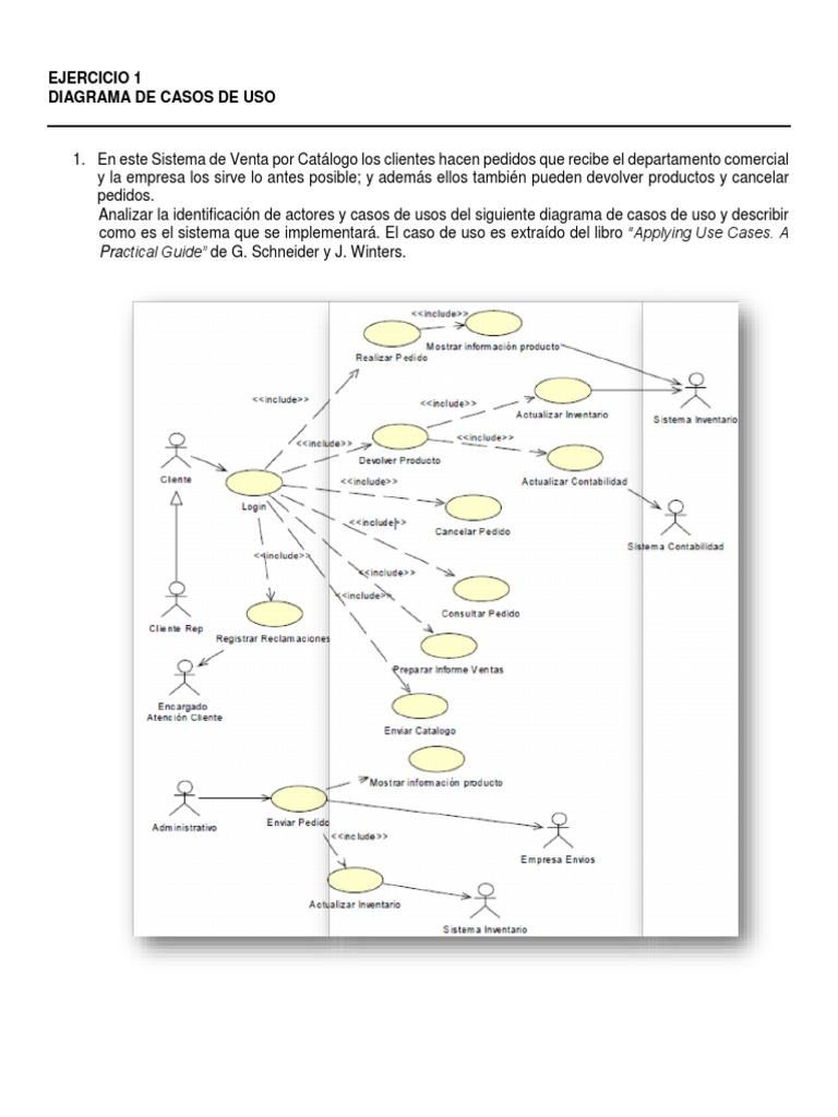 Ejercicio 1 Diagrama de Casos de Uso (1) | Caso de uso | Áreas de ...