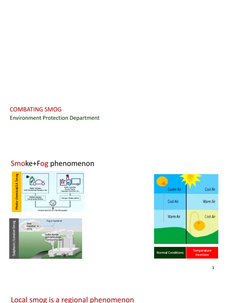 Strategies for Combating Smog Pollution | PDF | Smog | Air Pollution