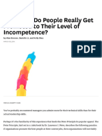 Research - Do People Really Get Promoted To Their Level of Incompetence