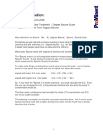 Degree Baume scale explained