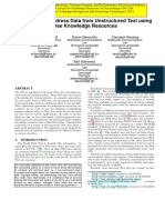 Extraction of Address Data From Unstructured Text Using_Free Knowledge Resources