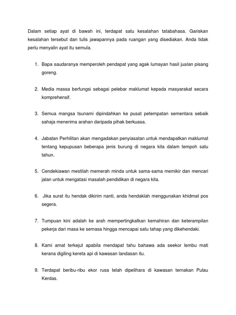 Latihan Tatabahasa Pdf