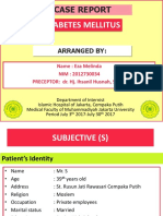 Case Report on Diabetes Mellitus