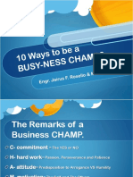10 Steps To Busyness Champ 2