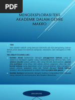 Download MENGEKSPLORASI TEKS AKADEMIK DALAM GENRE MAKROpptx by Hari SN374237342 doc pdf