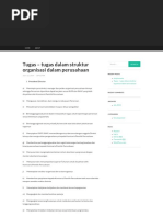 Tugas - Tugas Dalam Struktur Organisasi Dalam Perusahaan - Enggalan