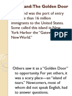Ellis Island Golden Door Immigrant Gateway