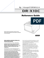 Canon Imageformula Dr-x10c Reference Manual