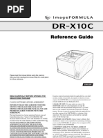 Canon Imageformula Dr-x10c Reference Manual