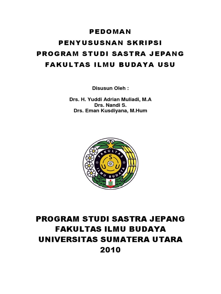 Pedoman Penulisan Skripsi Sastra Jepang