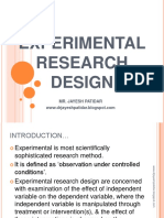 Experimentalresearchdesign 130507230815 Phpapp01
