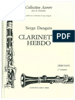 Dangain Serge Clarinette Hebdo Volume 1
