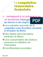 Coagulation Intravasculaire Dis Semi Nee