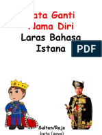 Kata Ganti Nama Laras Istana