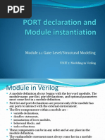 Module 2.1 Gate-Level/Structural Modeling: UNIT 2: Modeling in Verilog