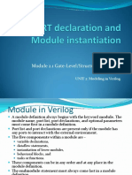 Module 2.1 Gate-Level/Structural Modeling: UNIT 2: Modeling in Verilog