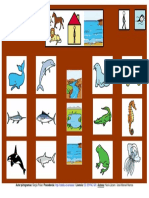 Tablero Animales Acuaticos 12 Casillas PDF