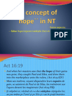 The Concept of Hope" in NT