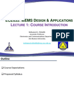 Ece635: Mems D & A: Ecture Ourse Ntroduction