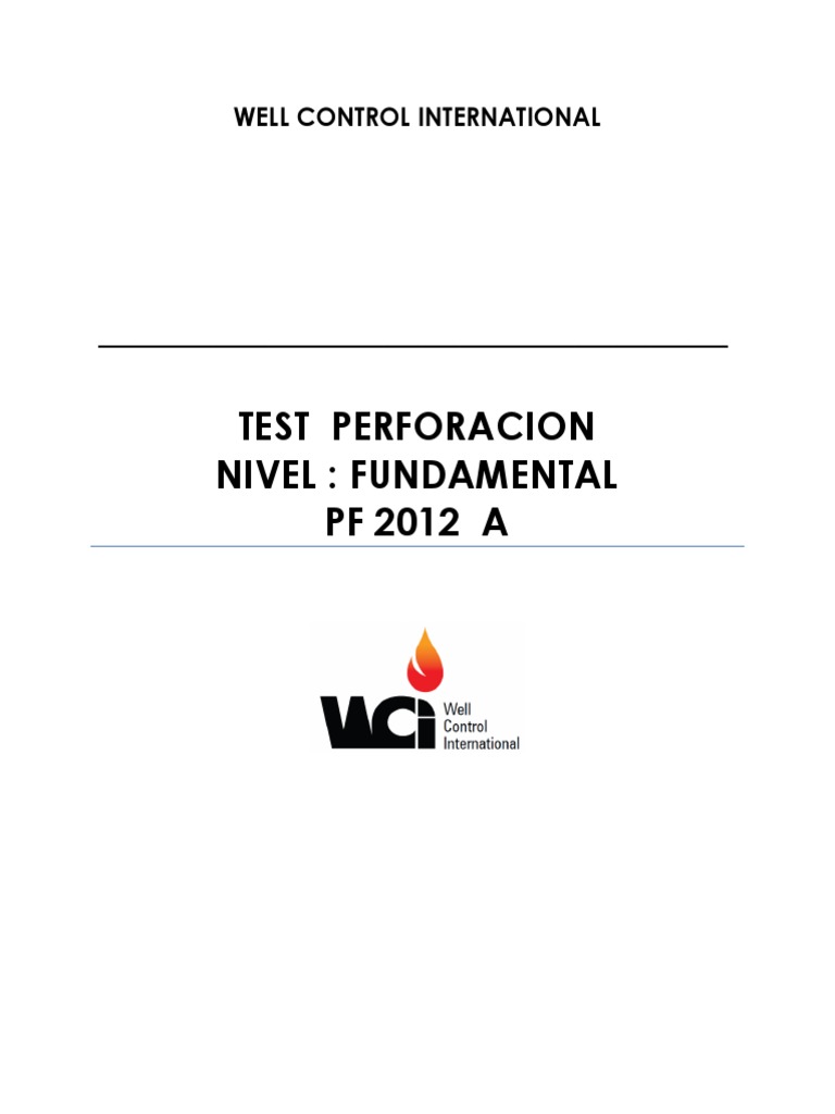 Ejercicios de Control de Pozos Fundamental | PDF | Bomba | Presión