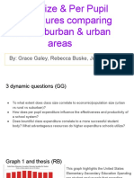 Class Size & Per Pupil Expenditures Comparing Rural, Suburban & Urban Areas