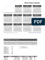 Moon Phase Calendar Landscape