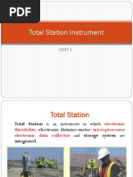 Total Station Instrument: Unit 1