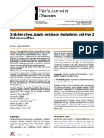 Oxidative Stress, Insulin Resistance, Dyslipidemia and Type 2 Diabetes Mellitus