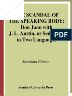 The Scandal of The Speaking Body PDF