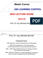 Prof Schnell's Course on Adaptive and Learning Control Systems