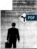 Administracion de Organizaciones Cap 1 Al 6 de Ricardo Solana PDF