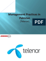 Management Practice of telenor