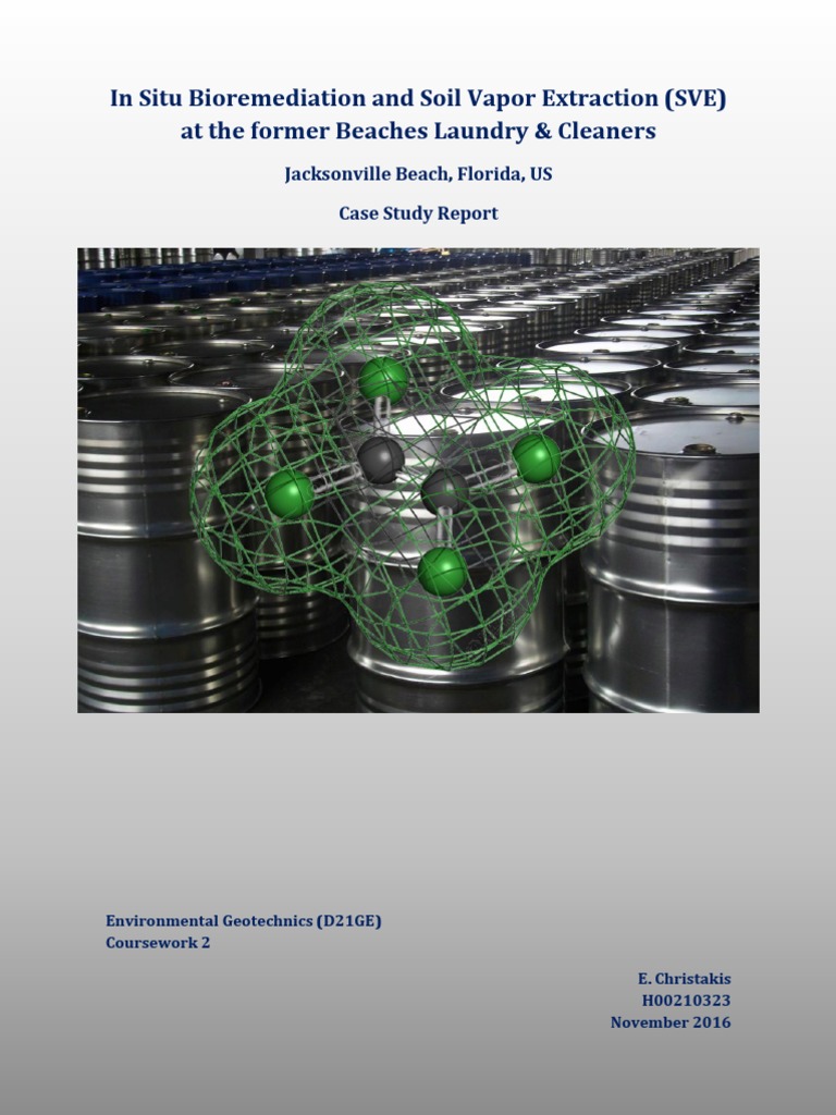 Jacksonville, FL Case Report PDF Environmental Remediation
