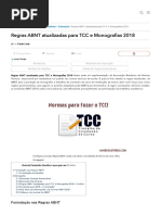 Regras ABNT Atualizadas Para TCC e Monografias 2018 - MundodasTribos – Todas as Tribos Em Um Único Lugar