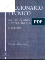 Diccionario Tecnico Español Ingles