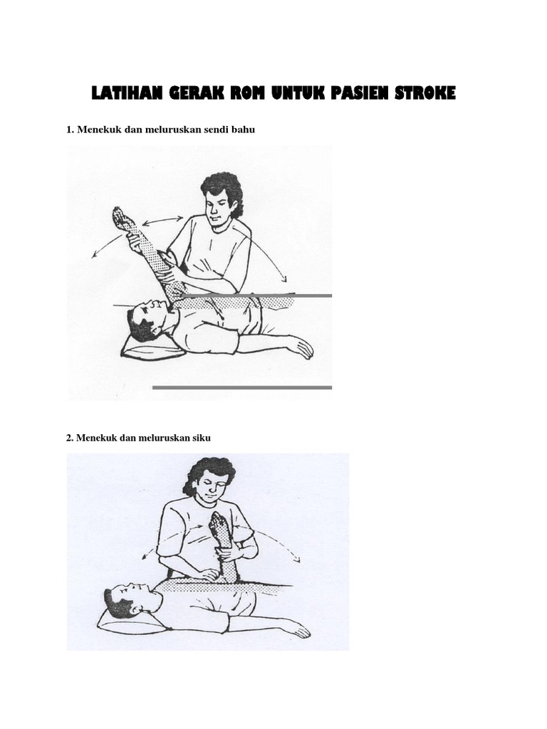 Latihan ROM untuk Pasien Stroke | PDF | Pengembangan Diri | Kesehatan ...