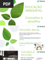 Apresentação faculdade Estácio - Educação Ambiental