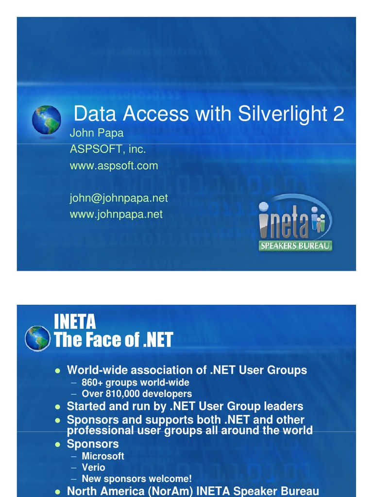 Silverlight 2 Data Access Overview | PDF | Language Integrated Query ...