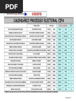 Calendario Processo Eleitoral CIPA