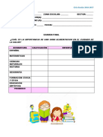 Examen Final 5° Grado 16-17