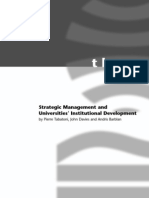 Strategic Manag Uni Institutional Development