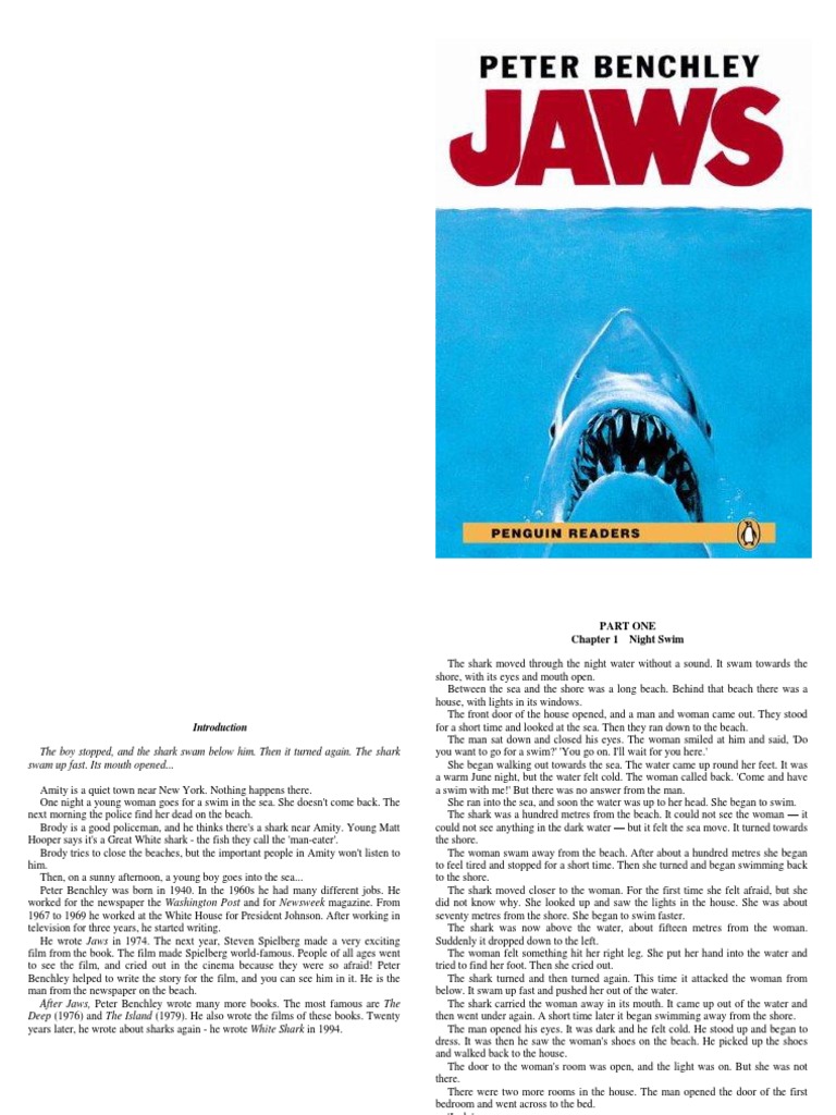 Jaws: The Story Behind the Shark | PDF | Leisure