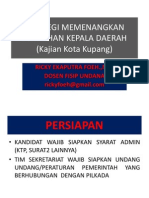 Strategi Memenangkan Pilkada