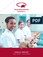 Aust Dental Council Annual Report 2016