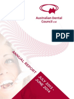 Aust Dental Council Annual Report 2014